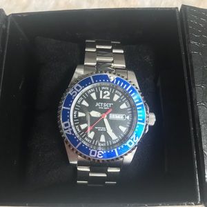 JETSET STAINLESS STEEL WATER RESISTANT WATCH